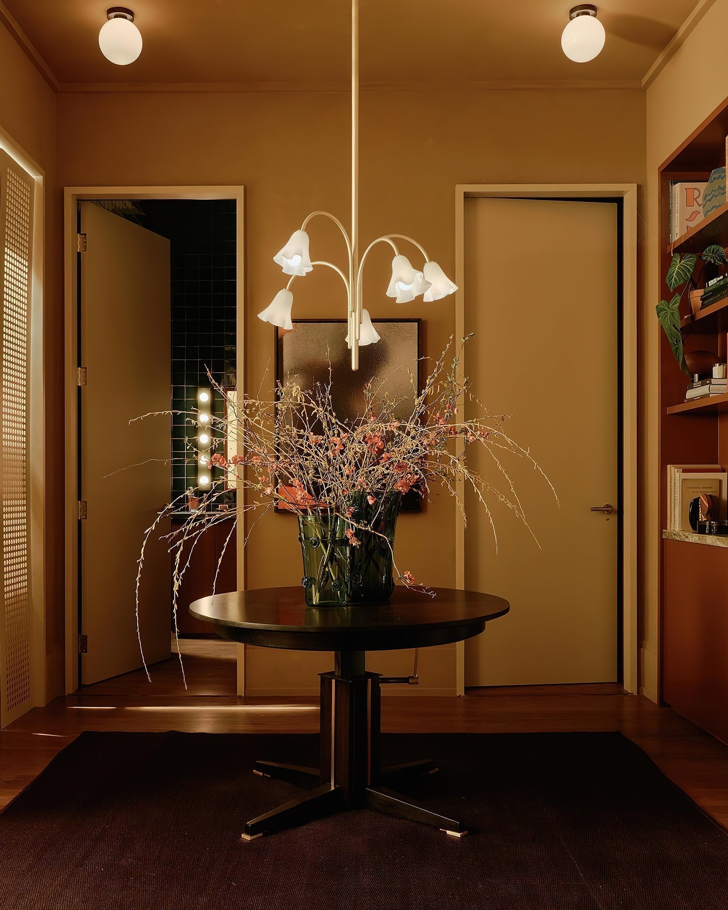 Mira Lustre en Verre en Forme de Fleur