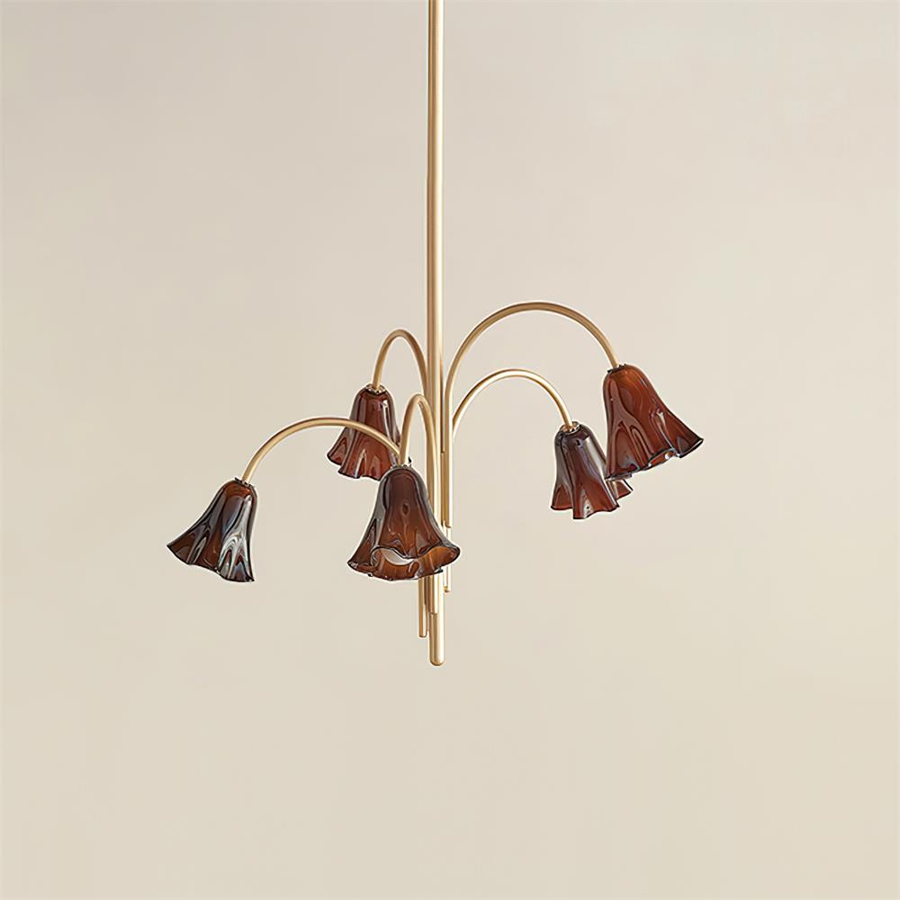 Mira Lustre en Verre en Forme de Fleur