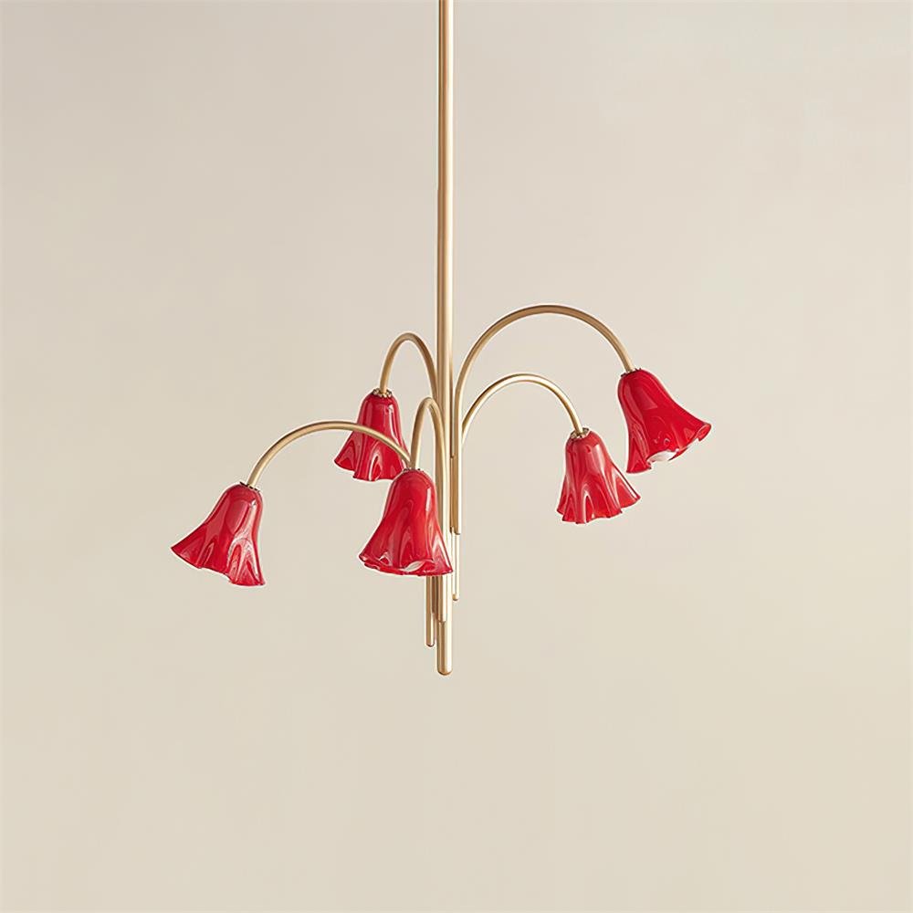 Mira Lustre en Verre en Forme de Fleur