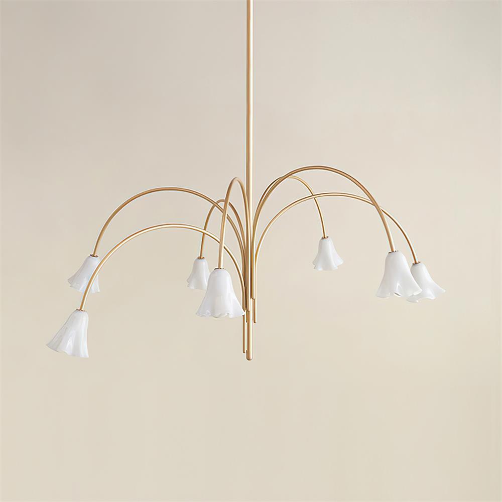 Mira Lustre en Verre en Forme de Fleur