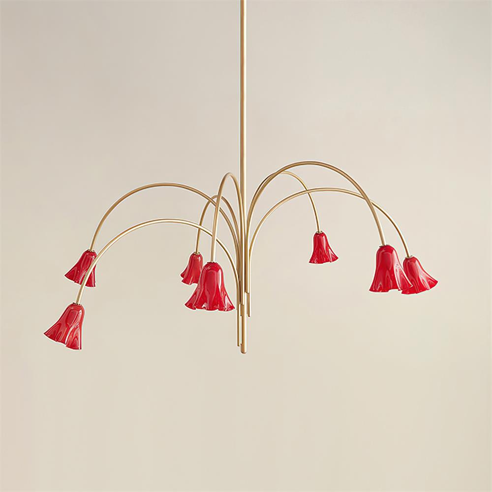 Mira Lustre en Verre en Forme de Fleur