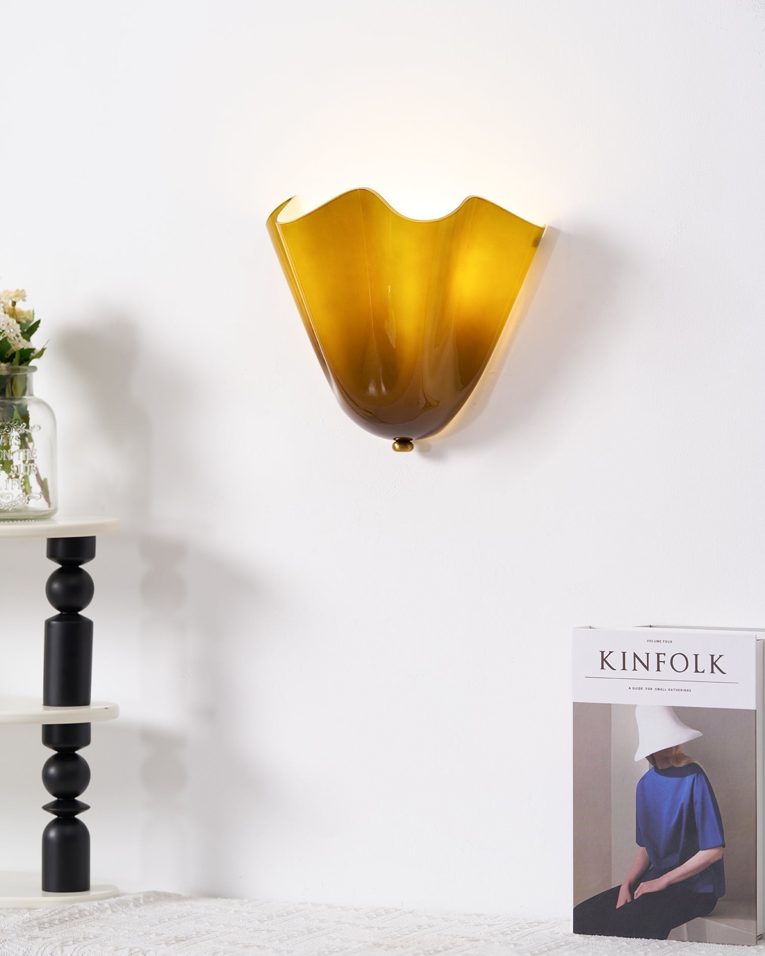 Lustra Lampe Murale Élégante aux Courbes Douces