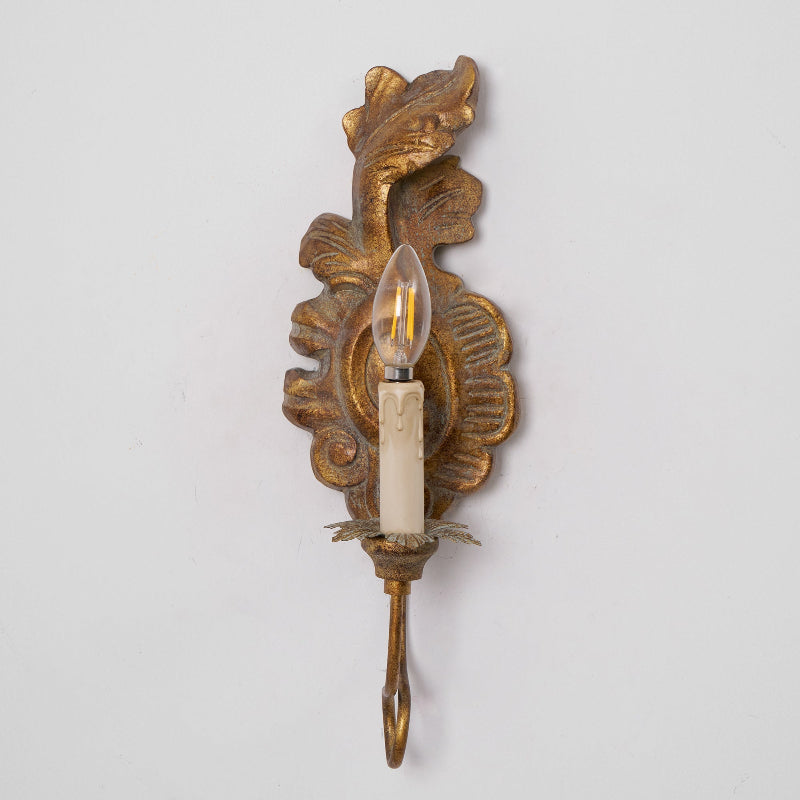 Olsilel Applique Murale Résine Métal Élégance Vintage