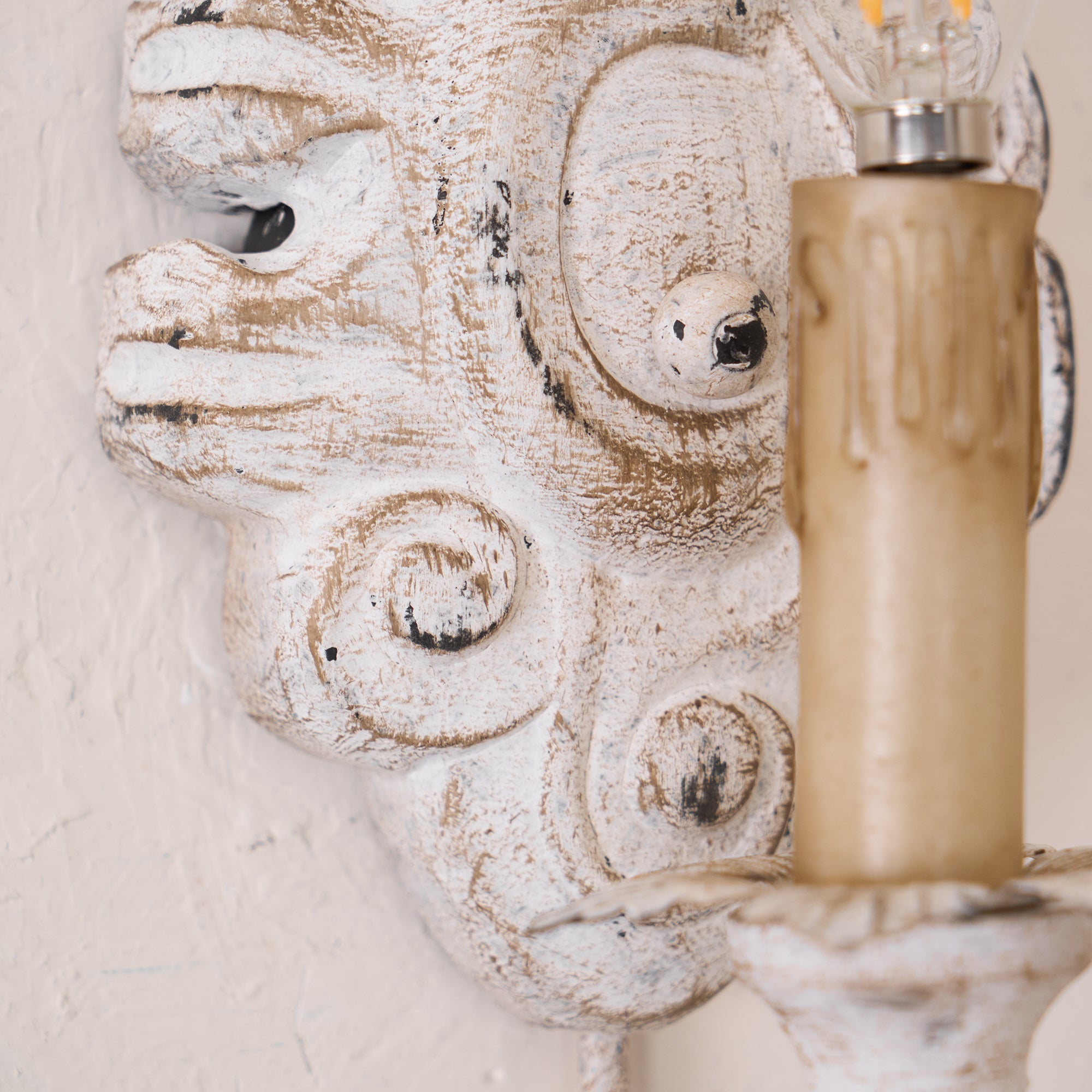 Olsilel Applique Murale Résine Métal Élégance Vintage