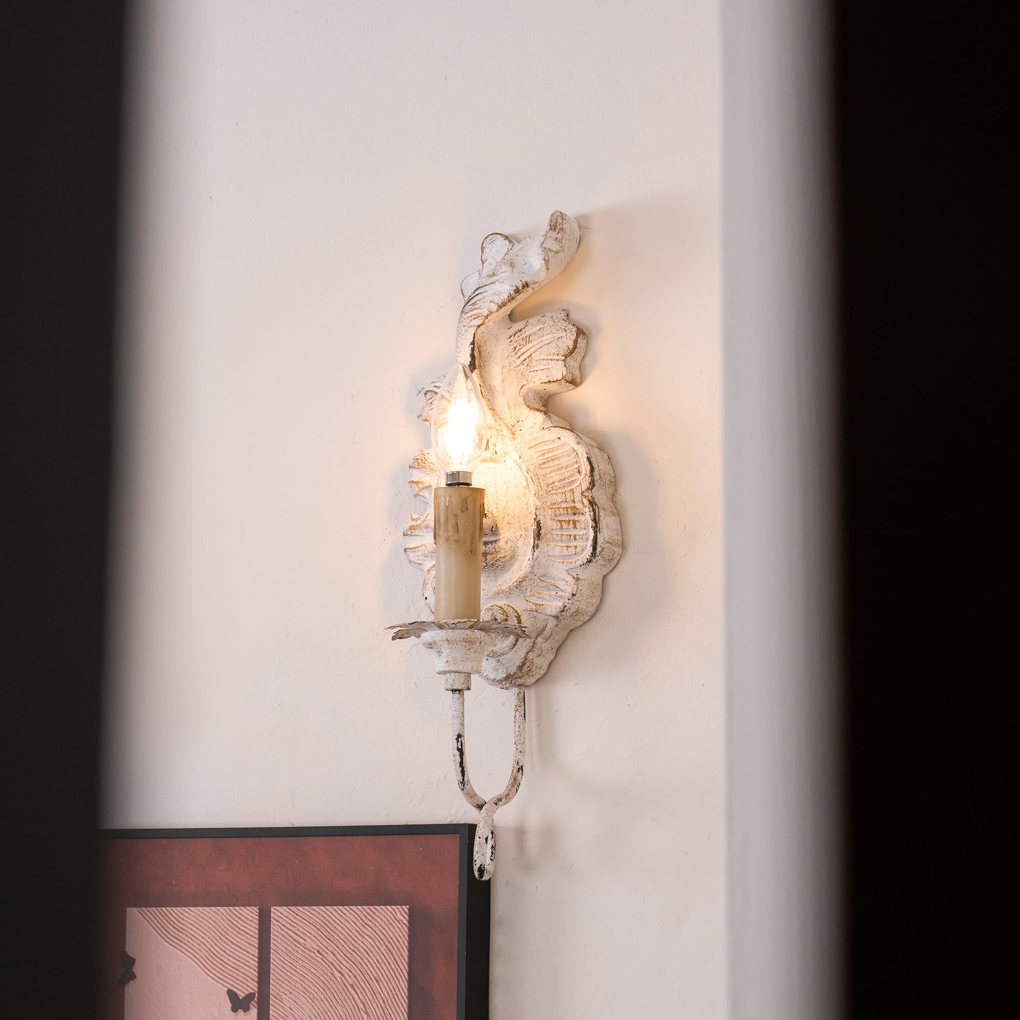 Olsilel Applique Murale Résine Métal Élégance Vintage