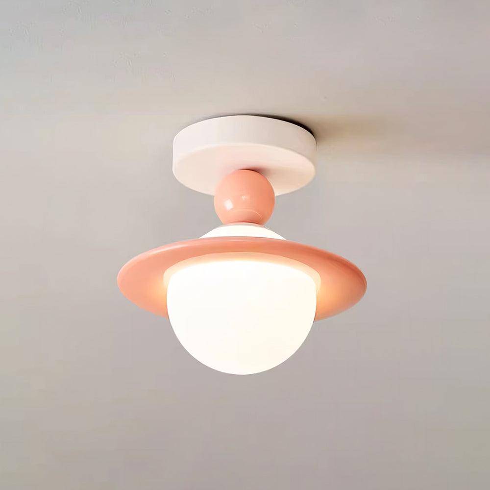 Pivoro Lustra Plafonnier Rouge Blanc