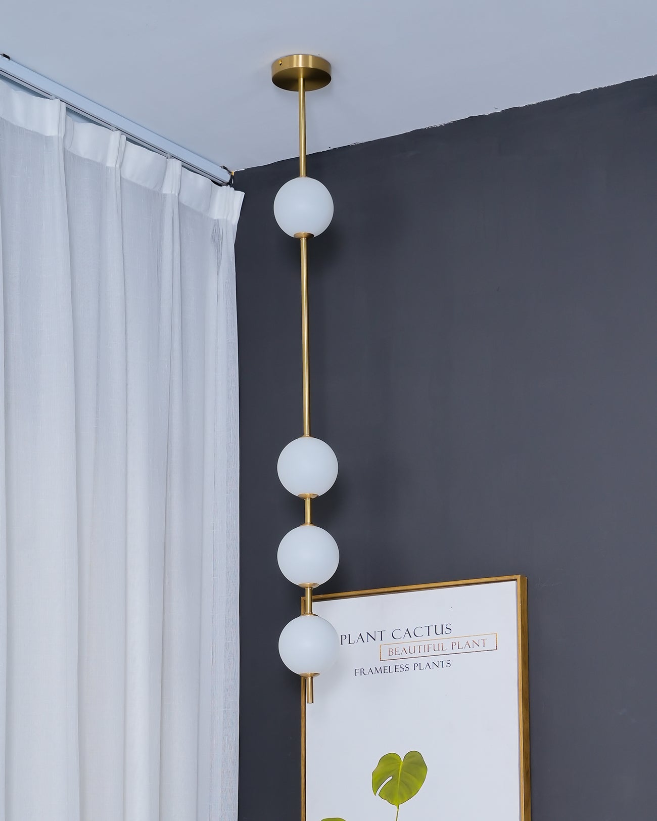 Halo Lampe suspendue moderne en laiton