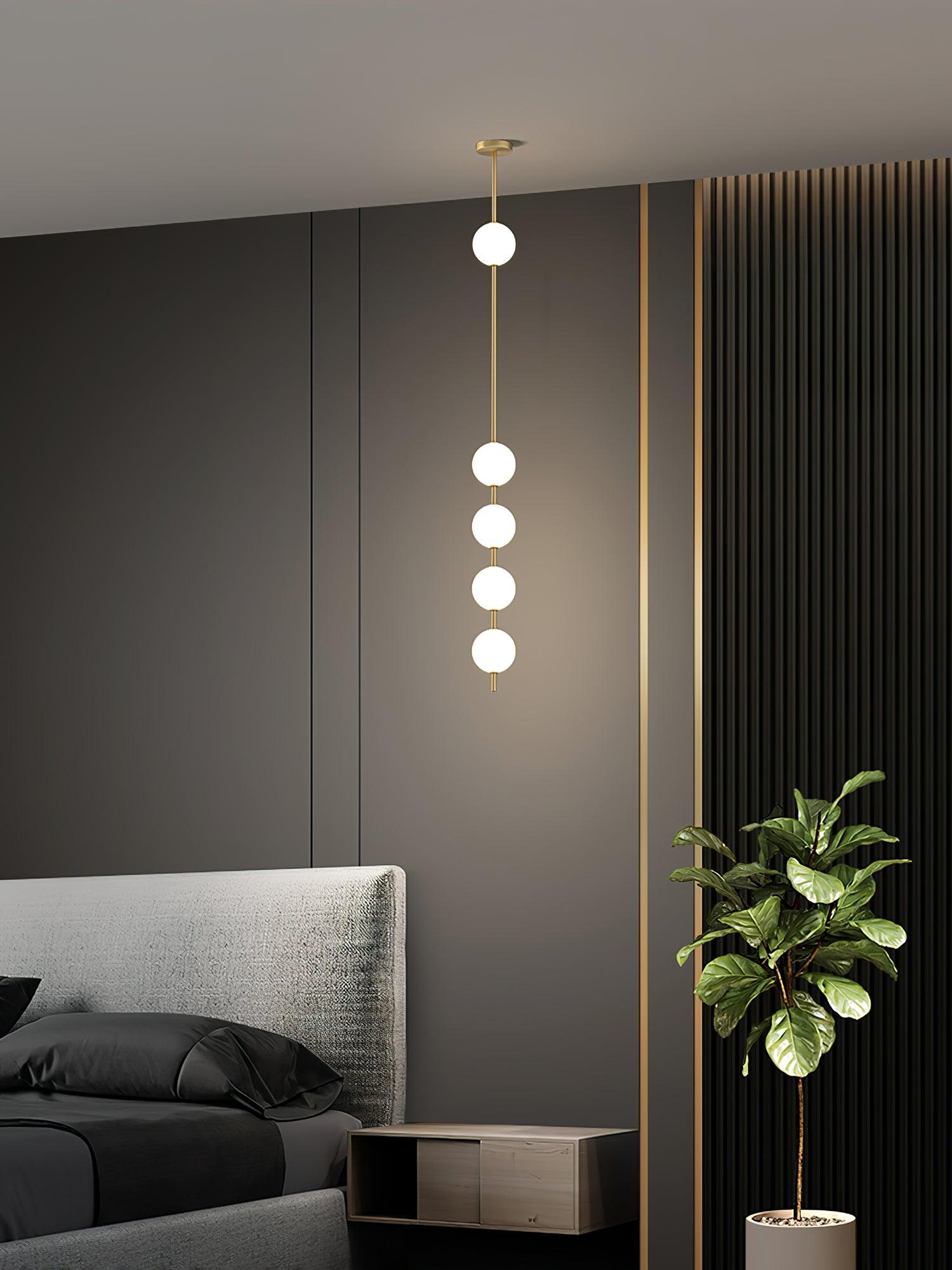 Halo Lampe suspendue moderne en laiton