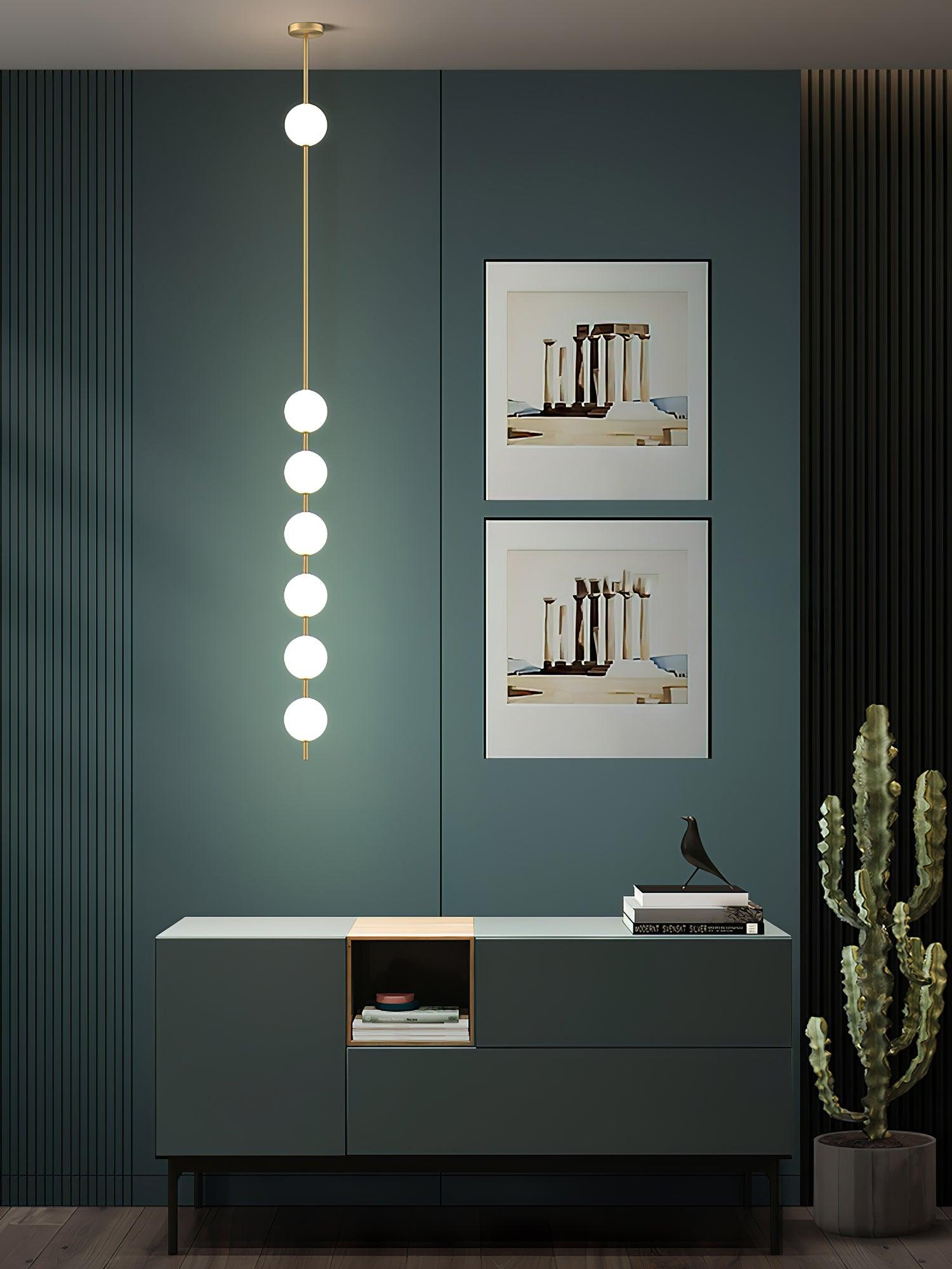 Halo Lampe suspendue moderne en laiton