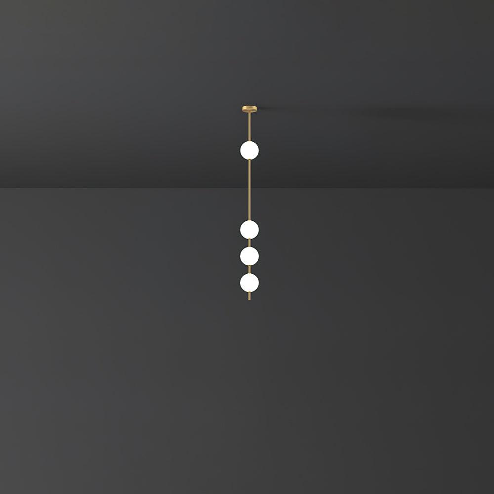 Halo Lampe suspendue moderne en laiton