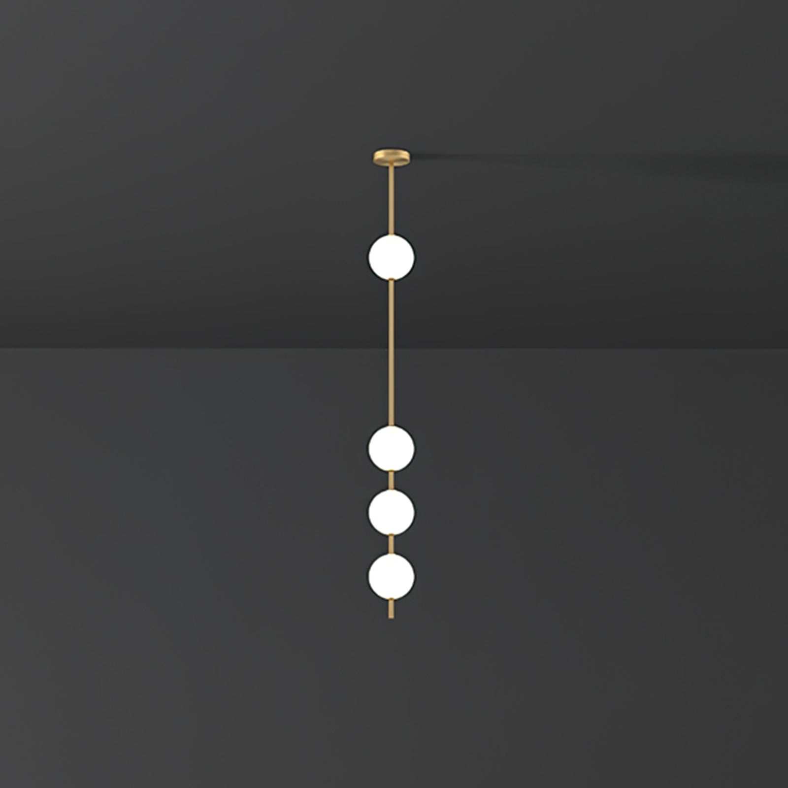 Halo Lampe suspendue moderne en laiton