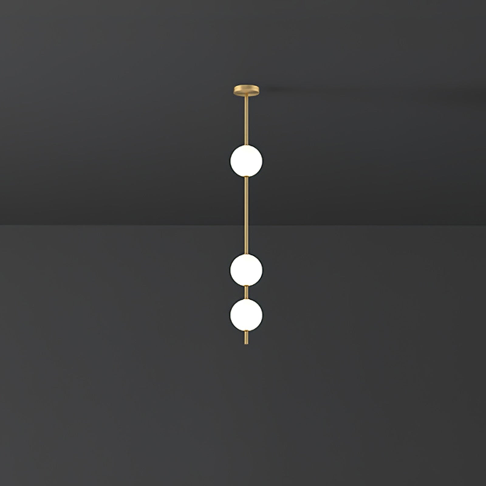 Halo Lampe suspendue moderne en laiton