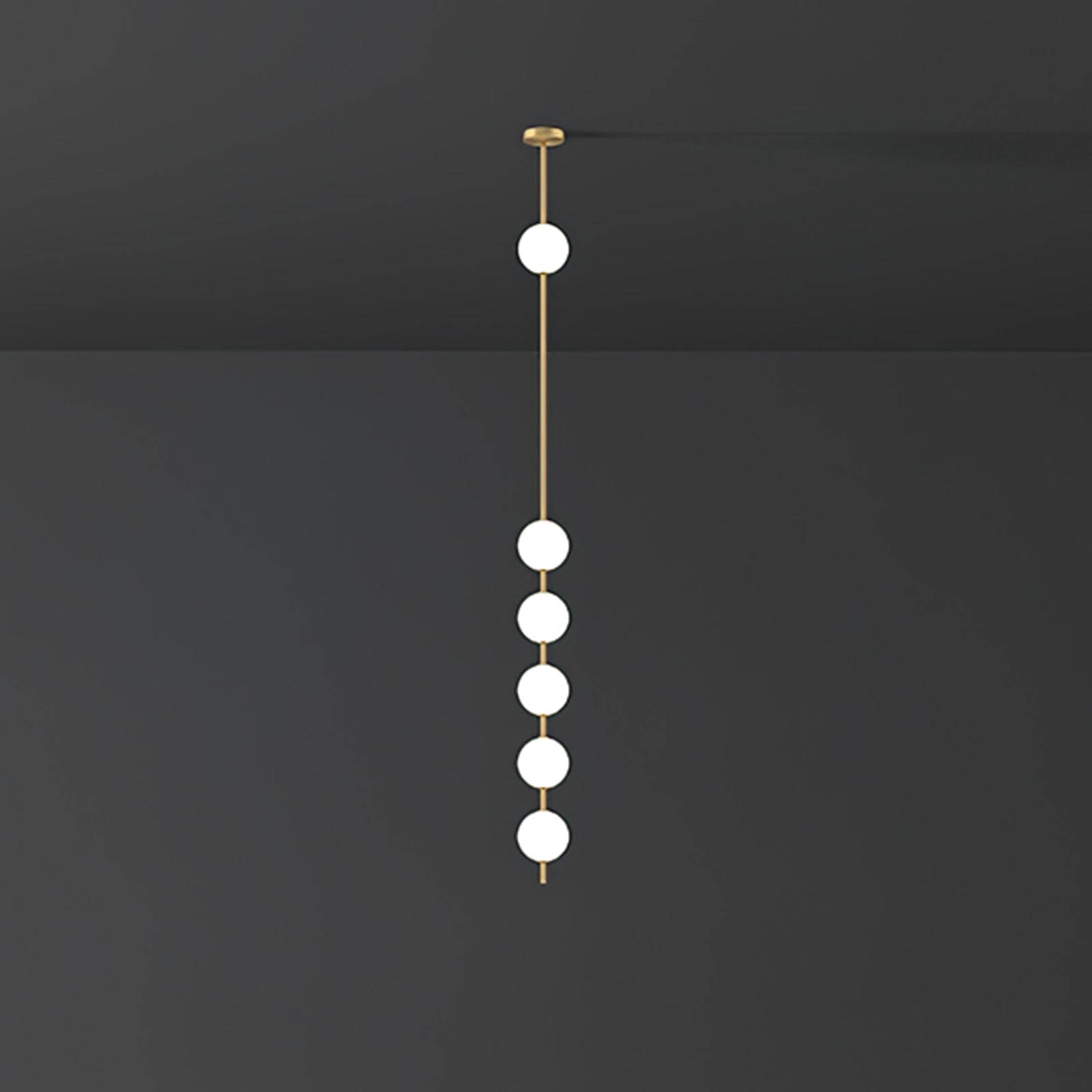 Halo Lampe suspendue moderne en laiton