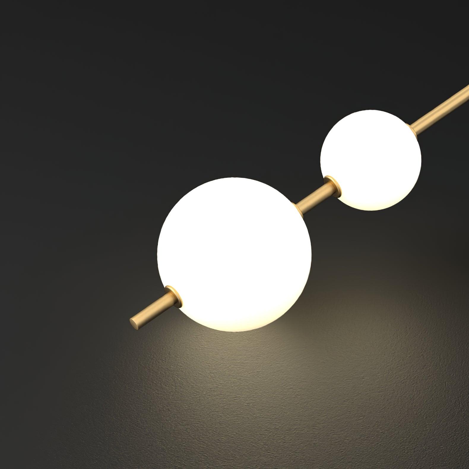Ilraeia Vertical Globe Plug-in Wall Lamp