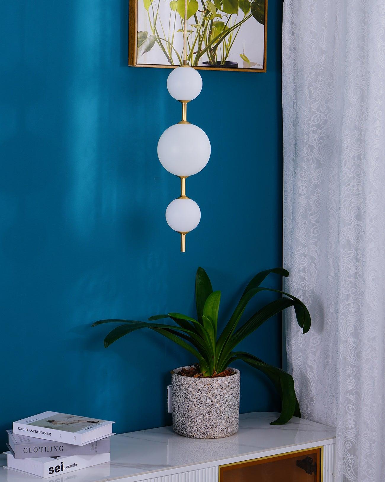 Velloran Lampe suspendue en laiton et plastique