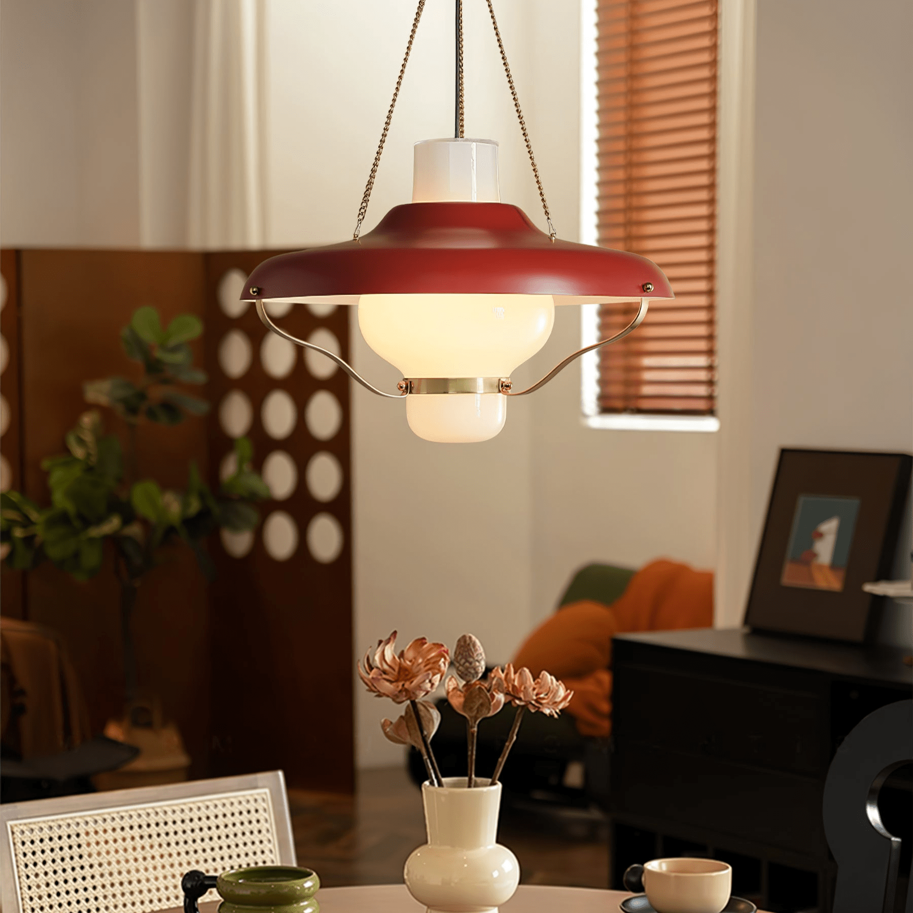 Olaeon Suspension en Verre Style Mi-Siècle