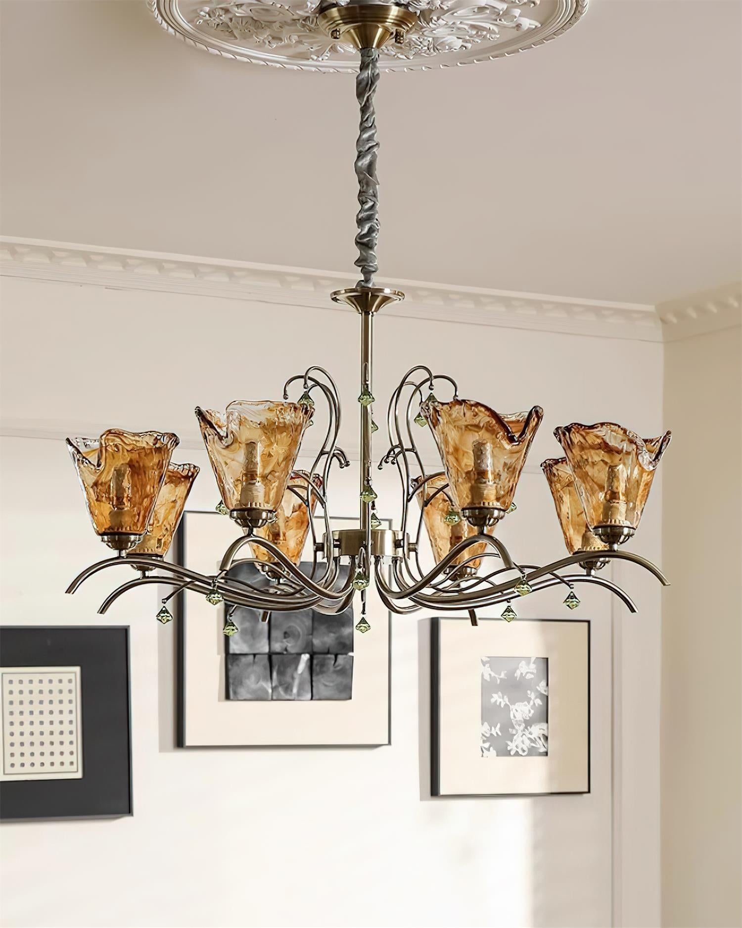 Givona Lustre en Verre Floral