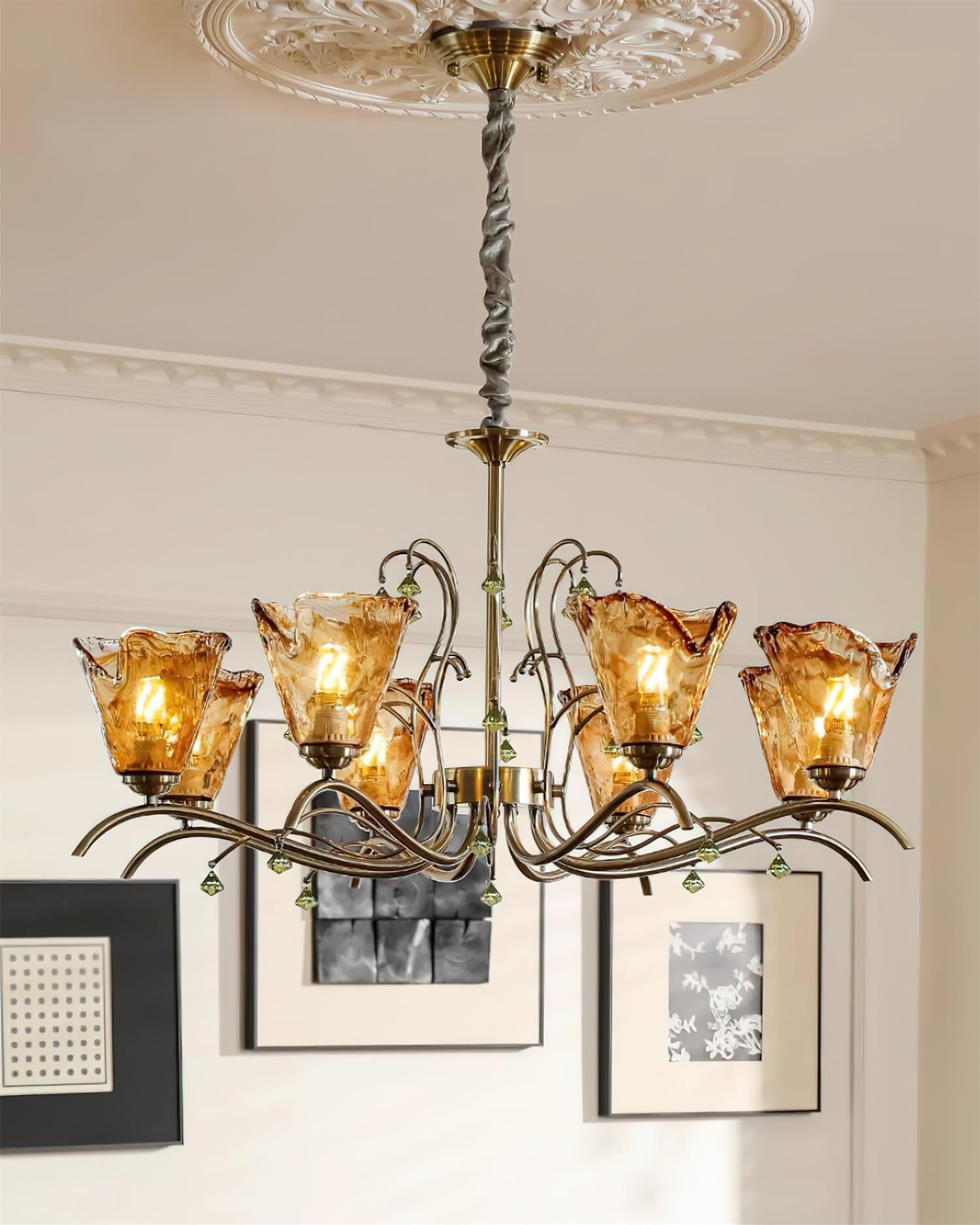 Givona Lustre en Verre Floral