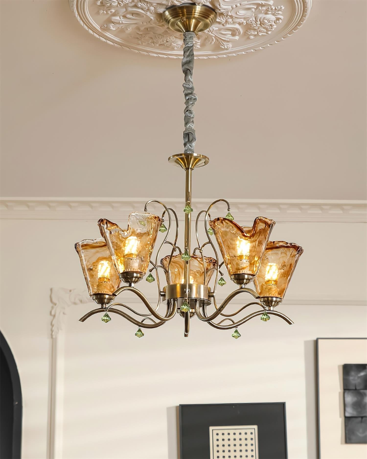 Givona Lustre en Verre Floral