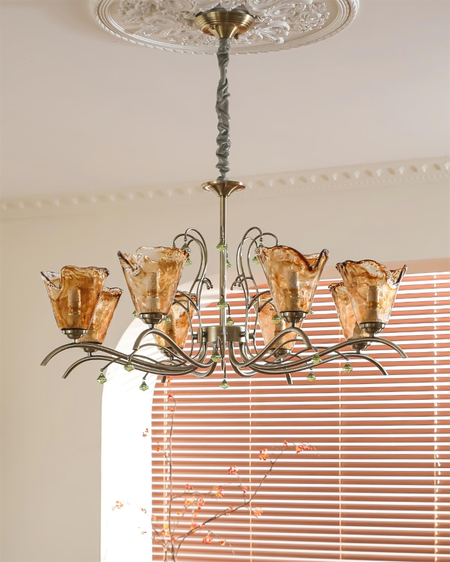 Givona Lustre en Verre Floral