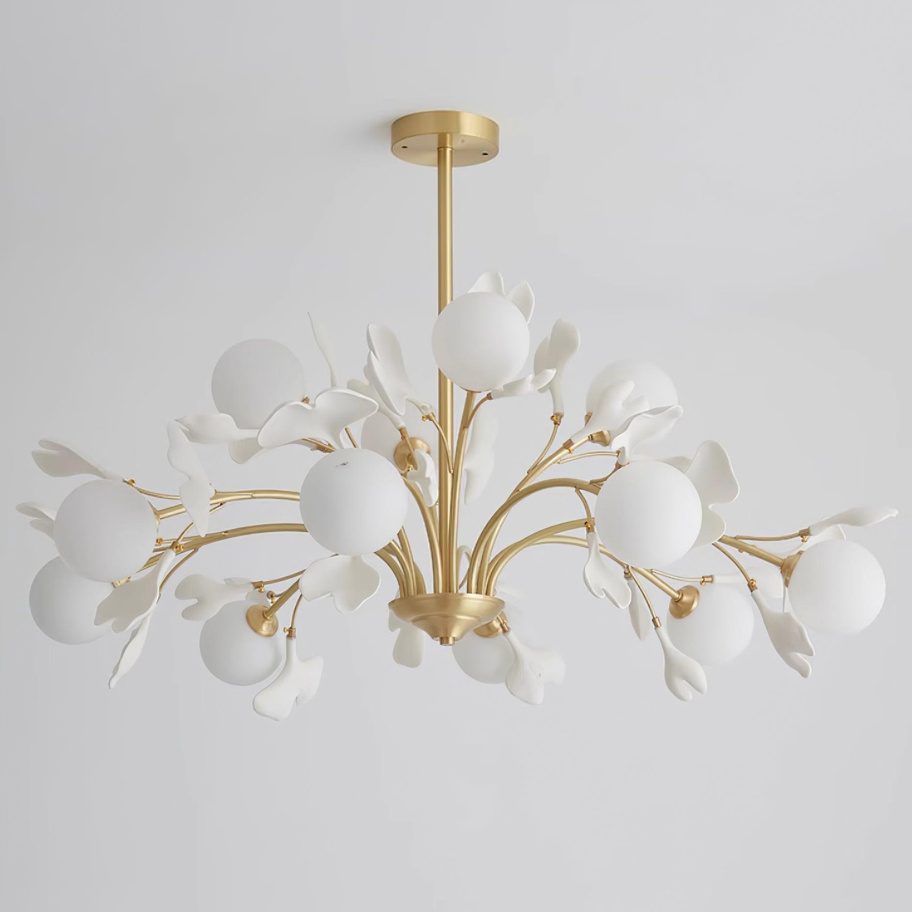 Gleam Lustre en Verre Feuille de Ginkgo