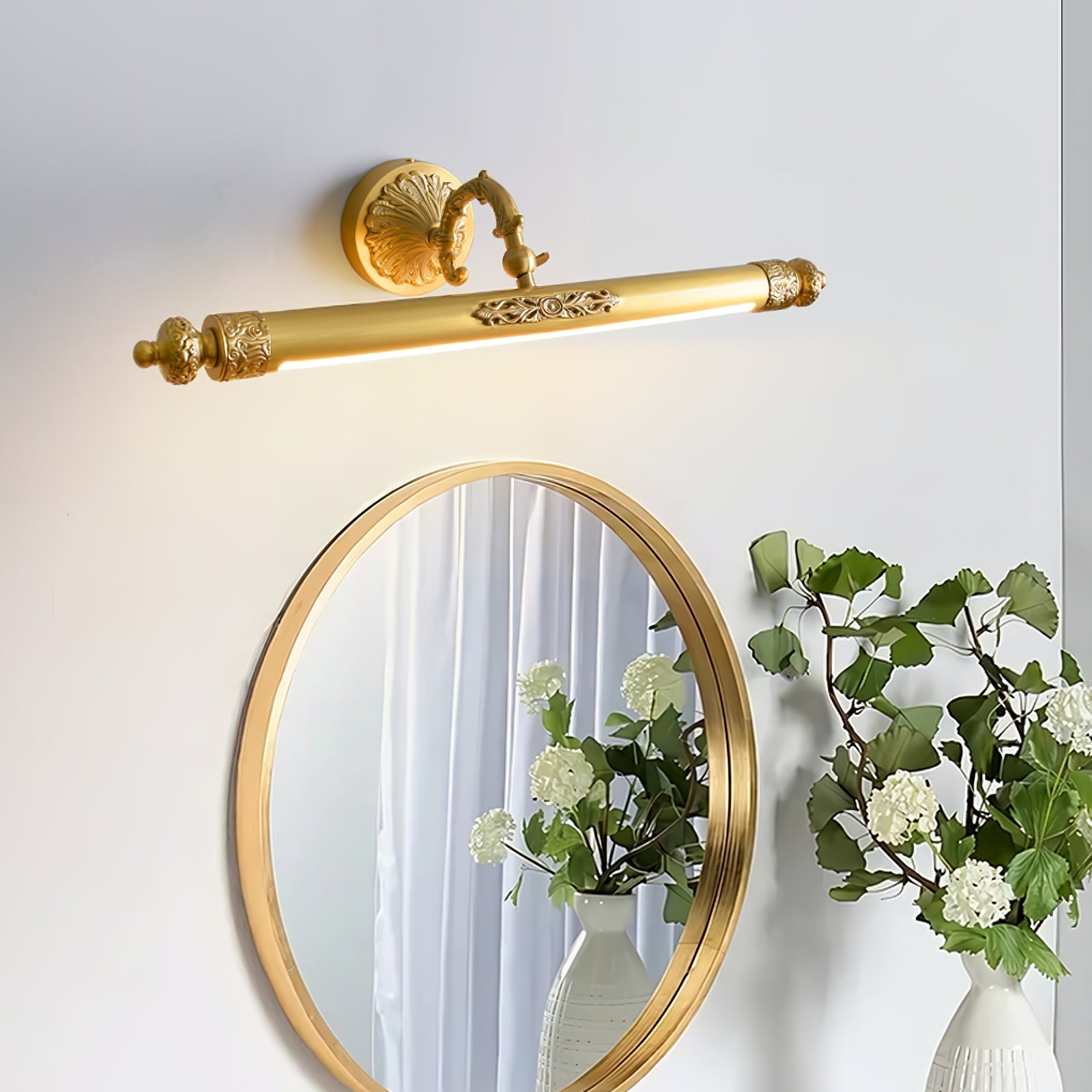 Edward Premium Élégance Coiffeuse Laiton Applique Murale
