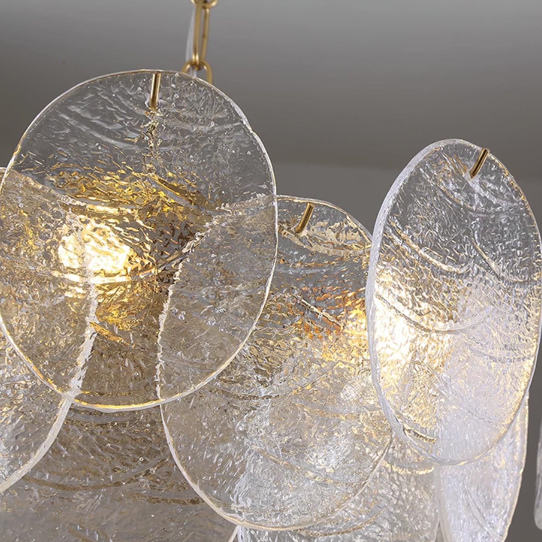Lustrous Lustre Victorien en Verre Finition Dorée