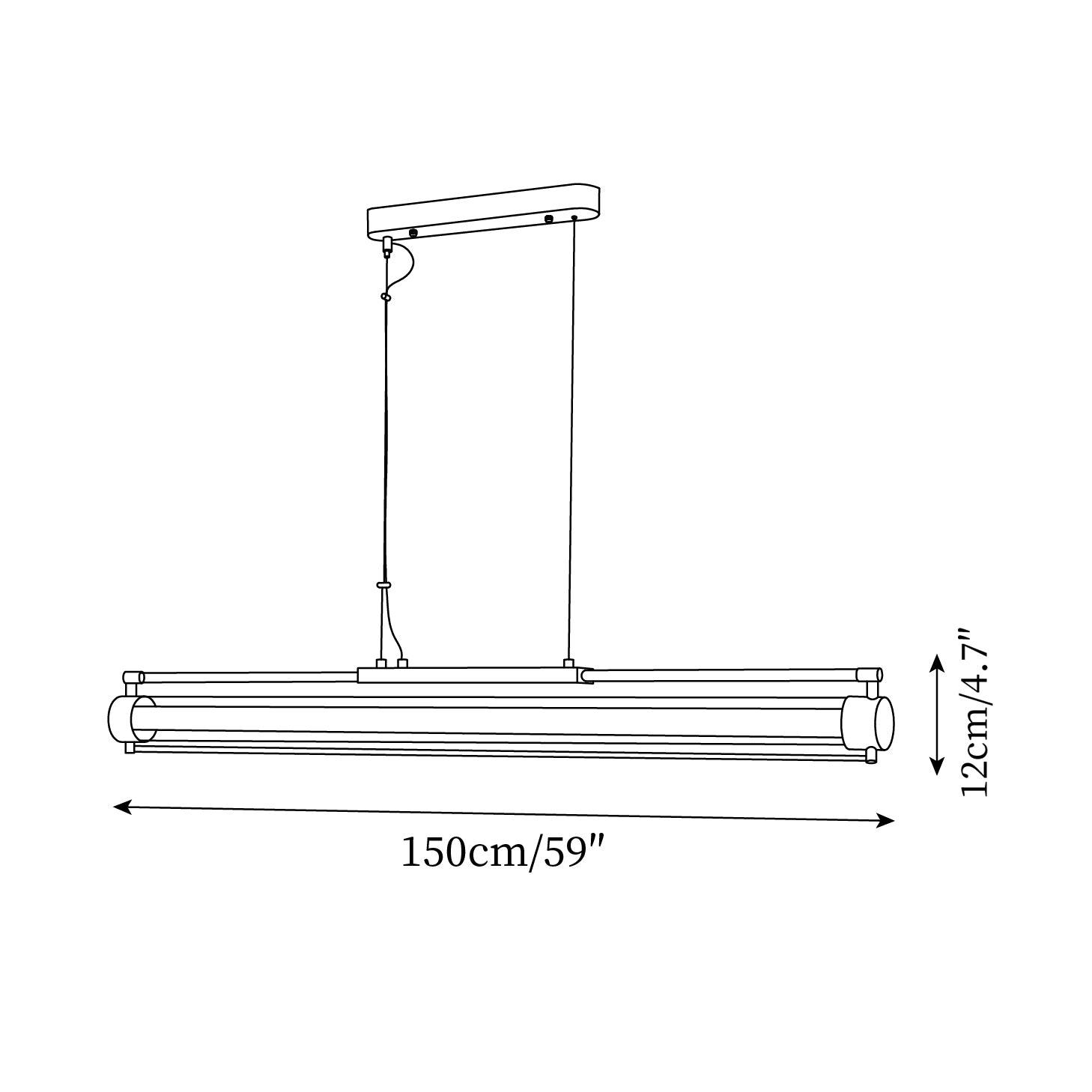 Vidalite LED Suspension Linéaire Élégante Moderne