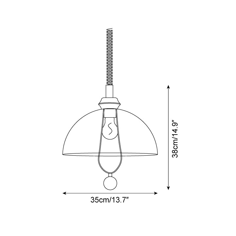 Orlena Lampe Suspendue en Verre