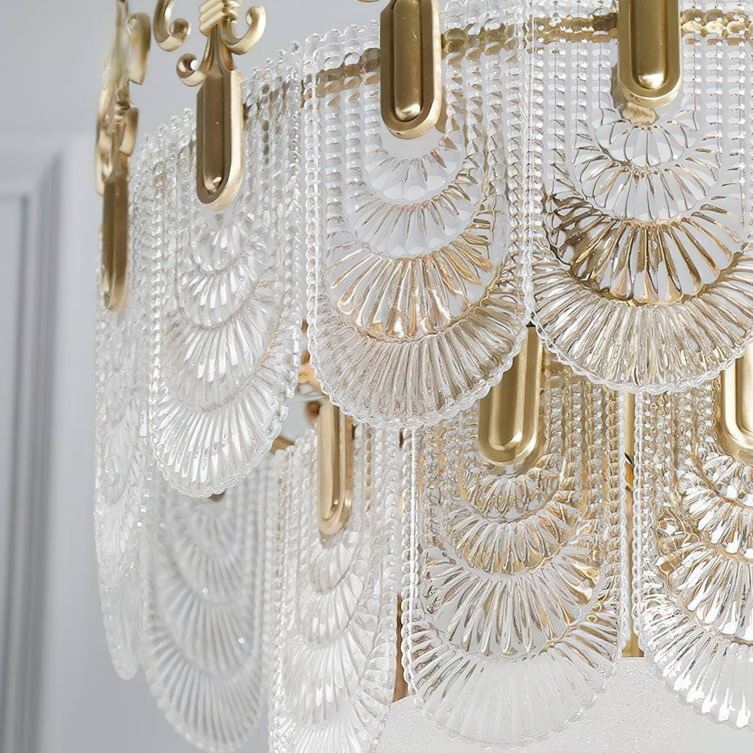 Cashaor Lustre Cristal Laiton Luxe Postmoderne