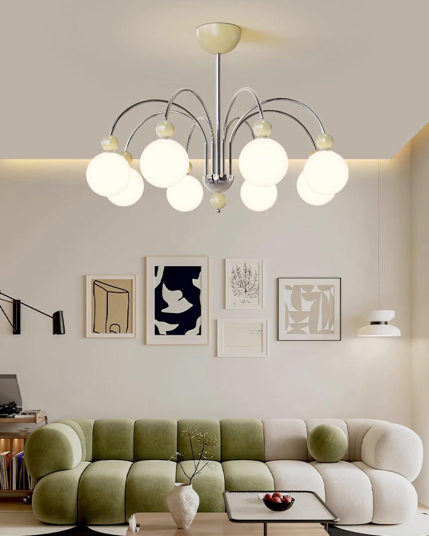 Vierra Lustra Lustre Carisa Rouge Vert Moderne