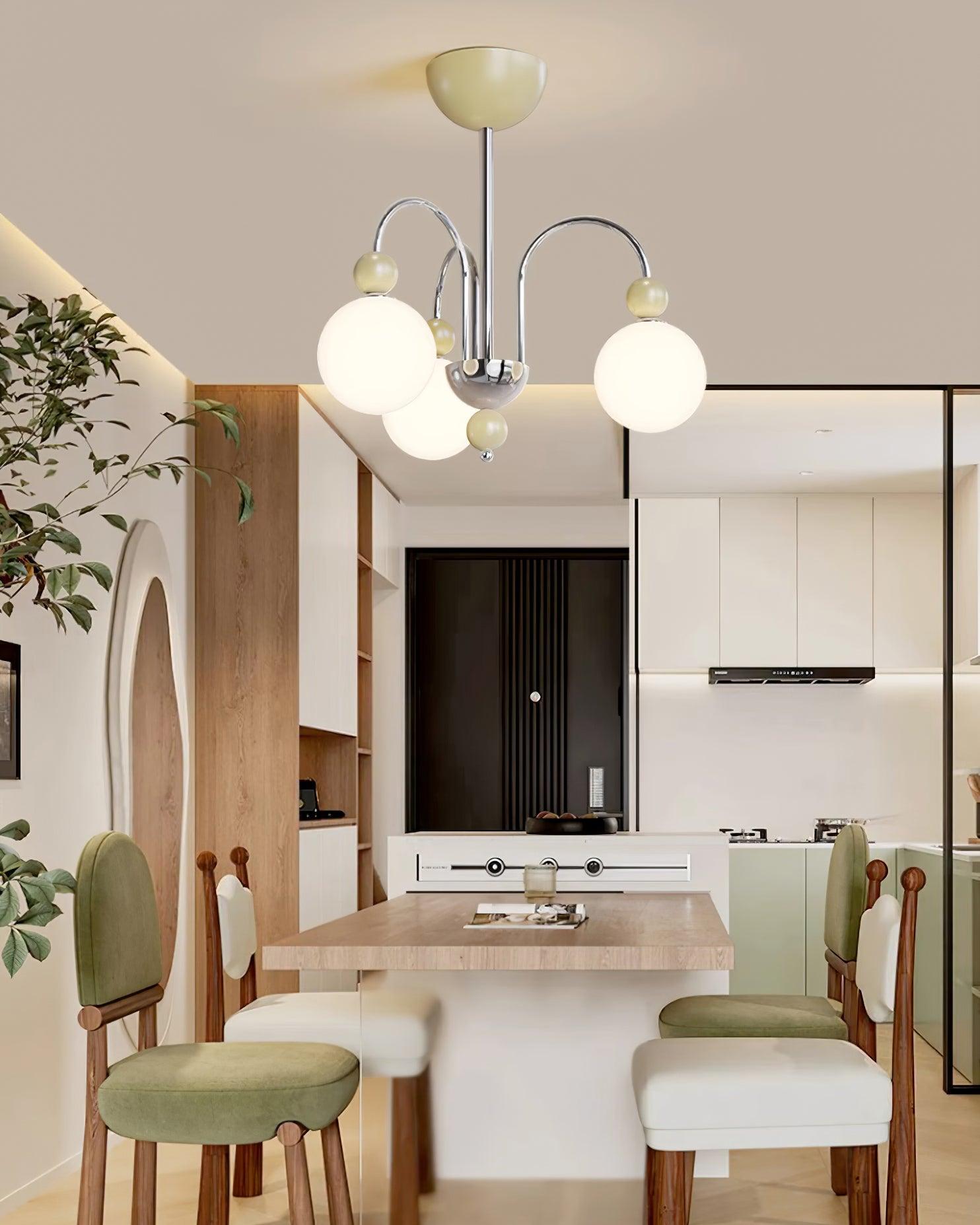 Vierra Lustra Lustre Carisa Rouge Vert Moderne