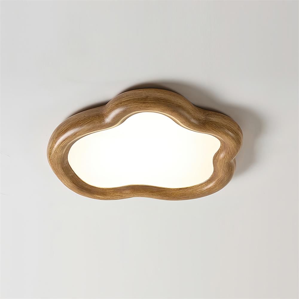 Blyno Lampe Plafonnier en Bois Nuage
