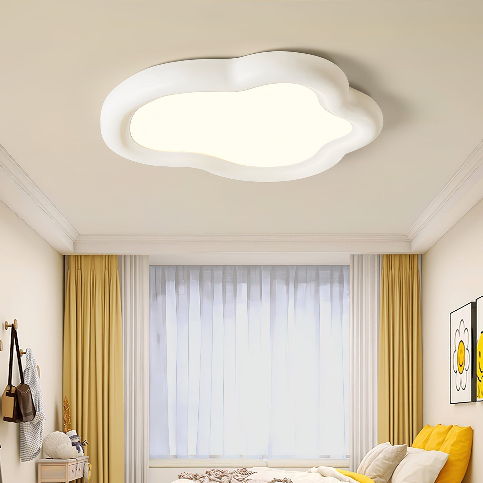 Blyno Lampe Plafonnier en Bois Nuage