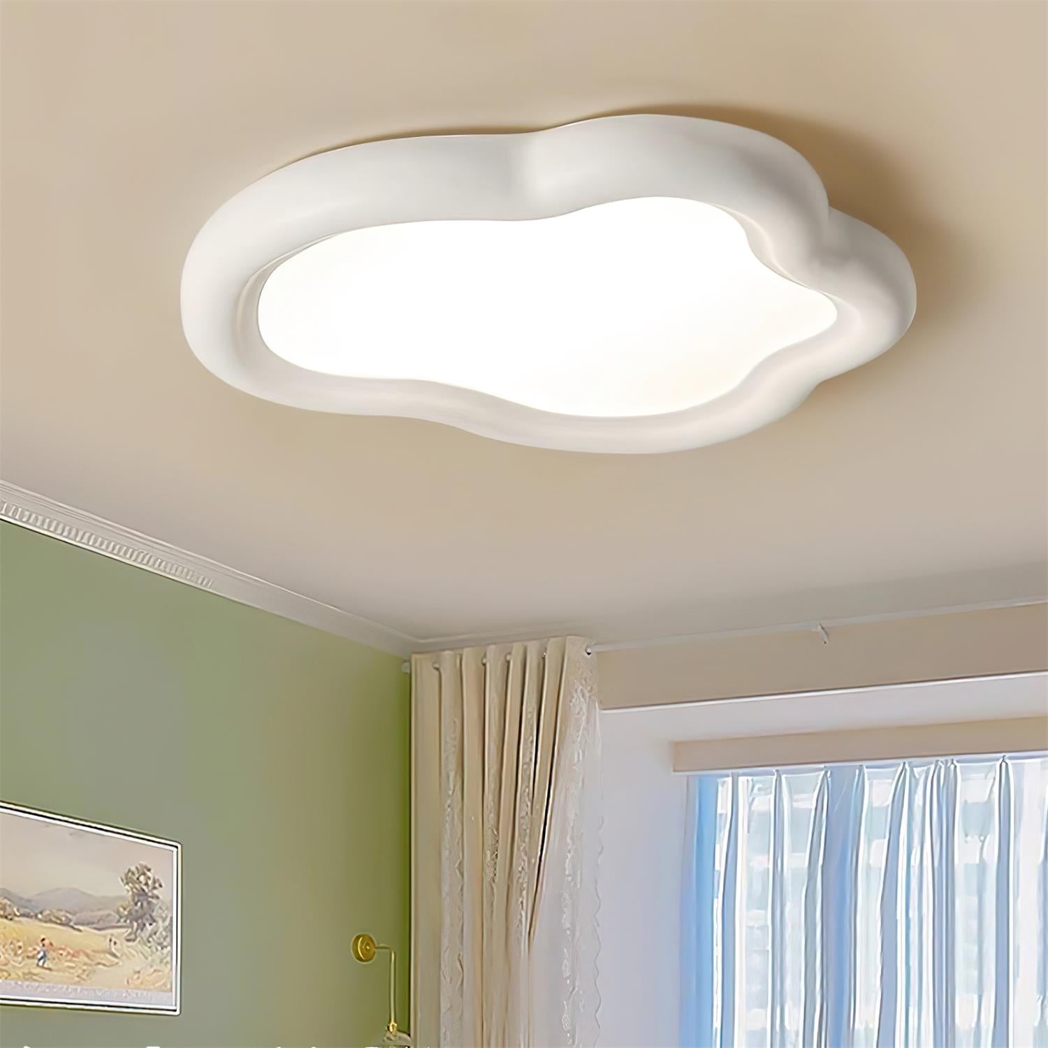 Blyno Lampe Plafonnier en Bois Nuage