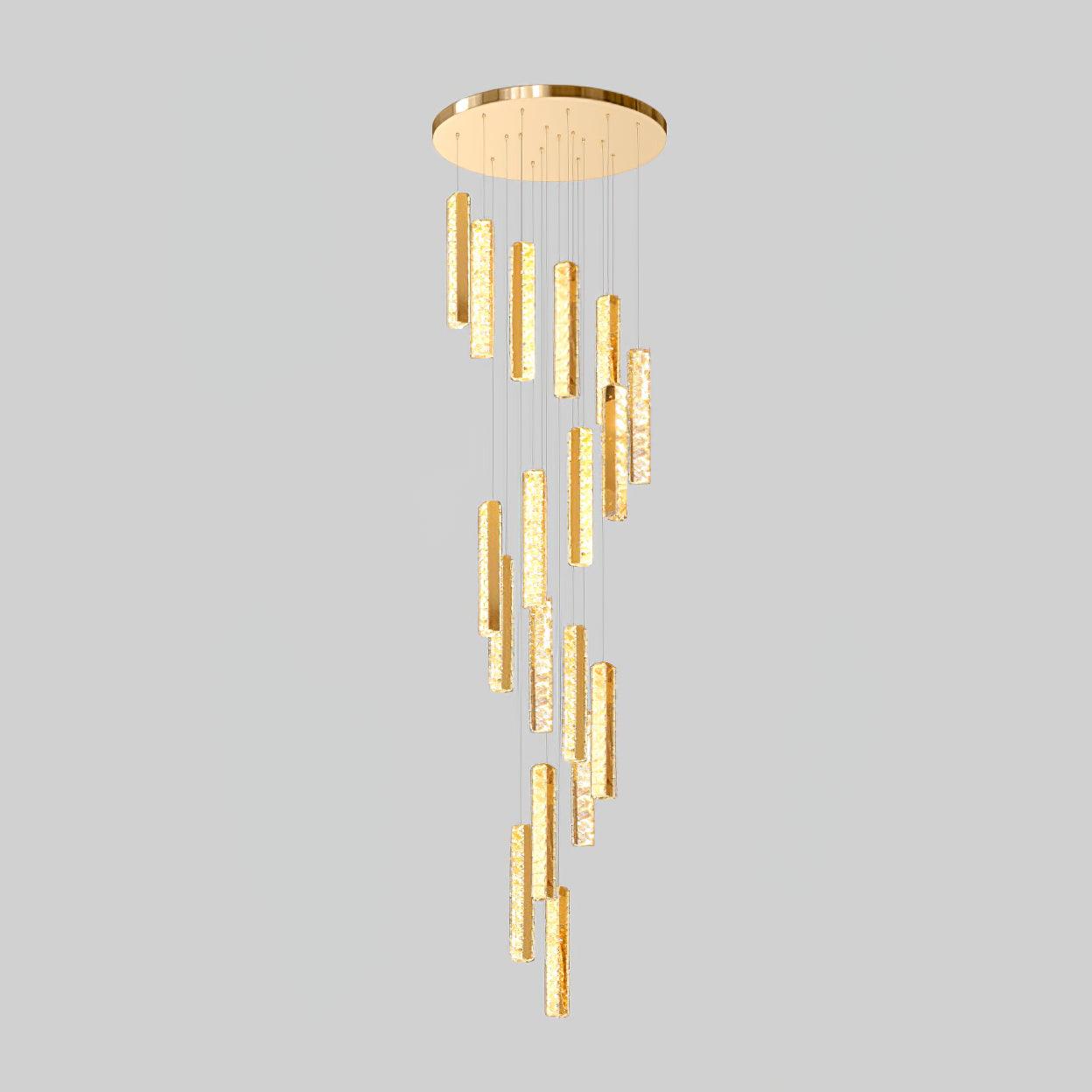 Lustra Lustre Villa Forci Suspension Argentée Moderne