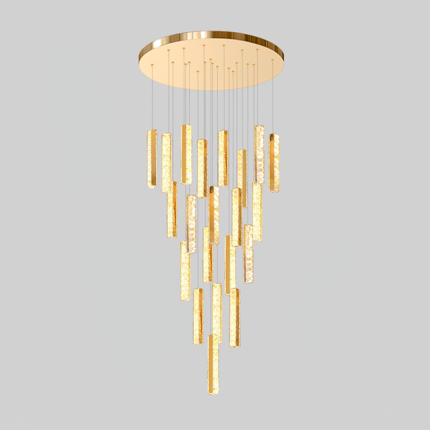 Lustra Lustre Villa Forci Suspension Argentée Moderne