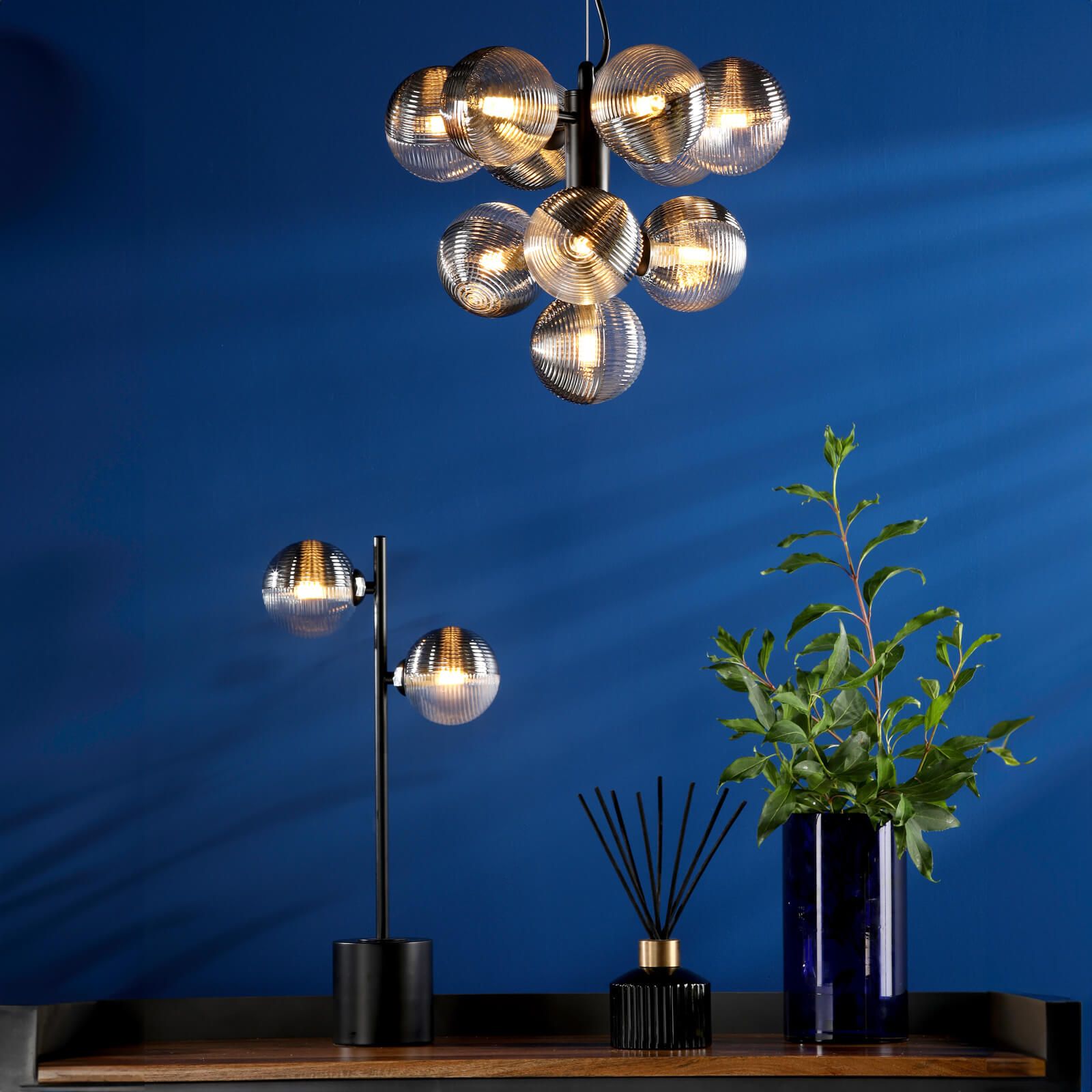 Alnorel Lustre Métal Verre Créativité Individuelle 10 Lumières