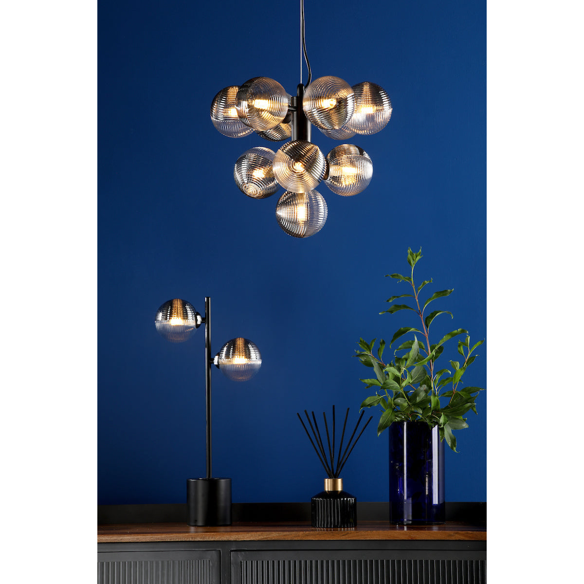 Alnorel Lustre Métal Verre Créativité Individuelle 10 Lumières