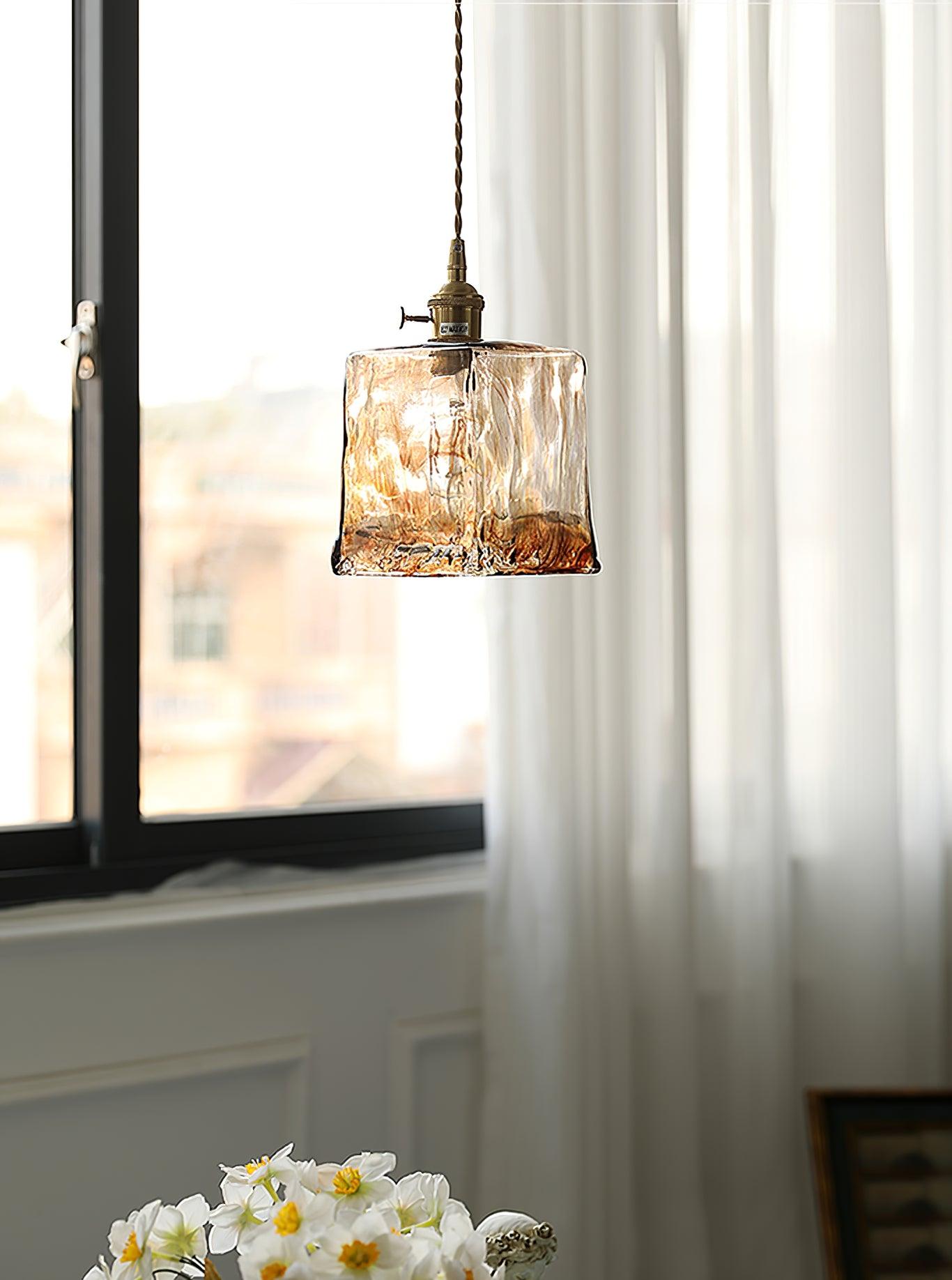Lioracr Suspension en Verre Vintage
