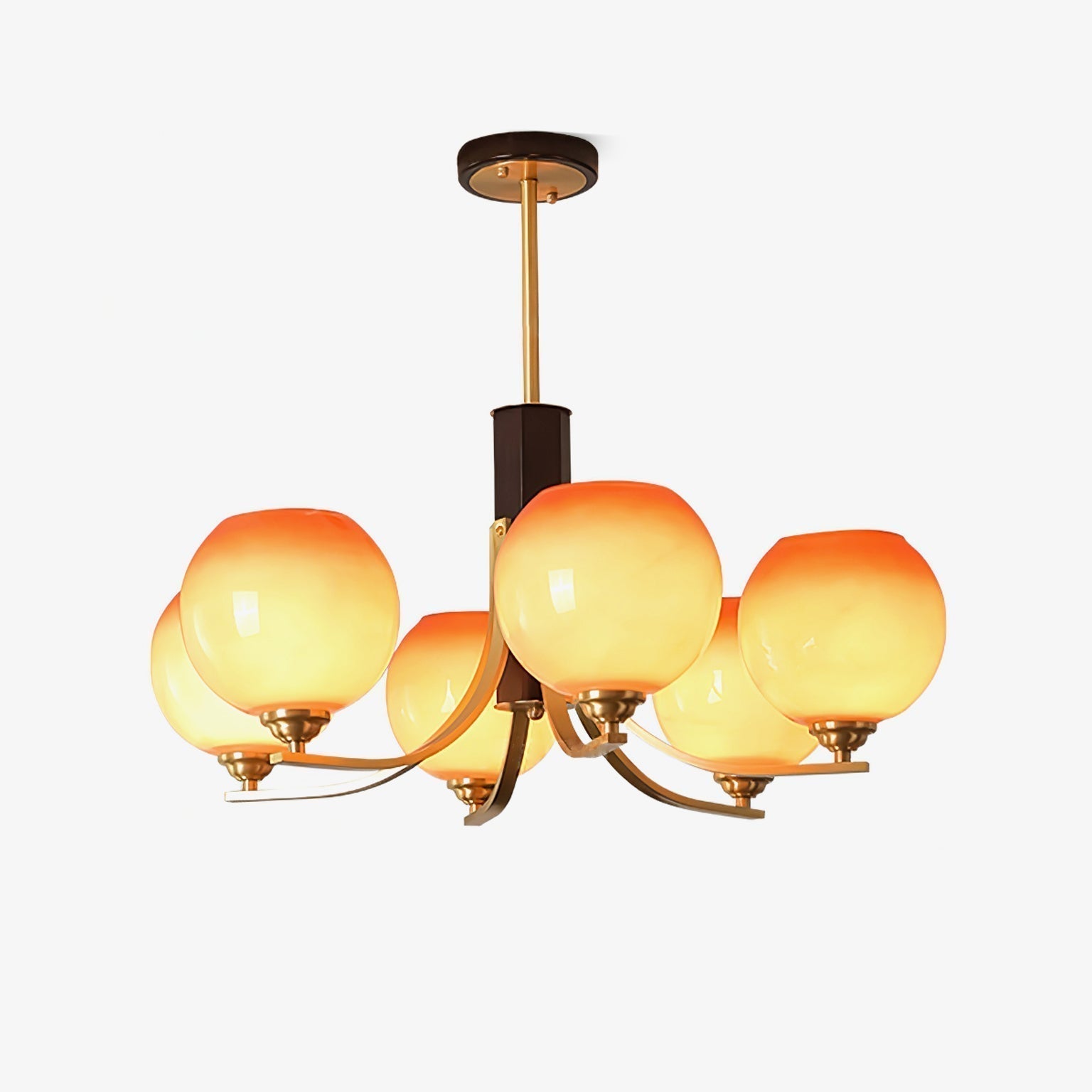 Aurora Lustre Vintage Caramel Globe