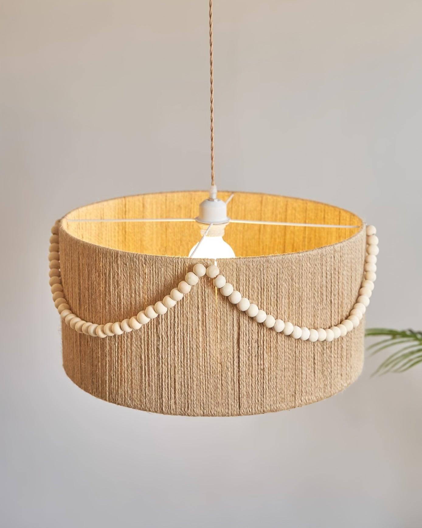Liviza Suspension en Jute Tissée à la Main en Tissu Biologique Vintage