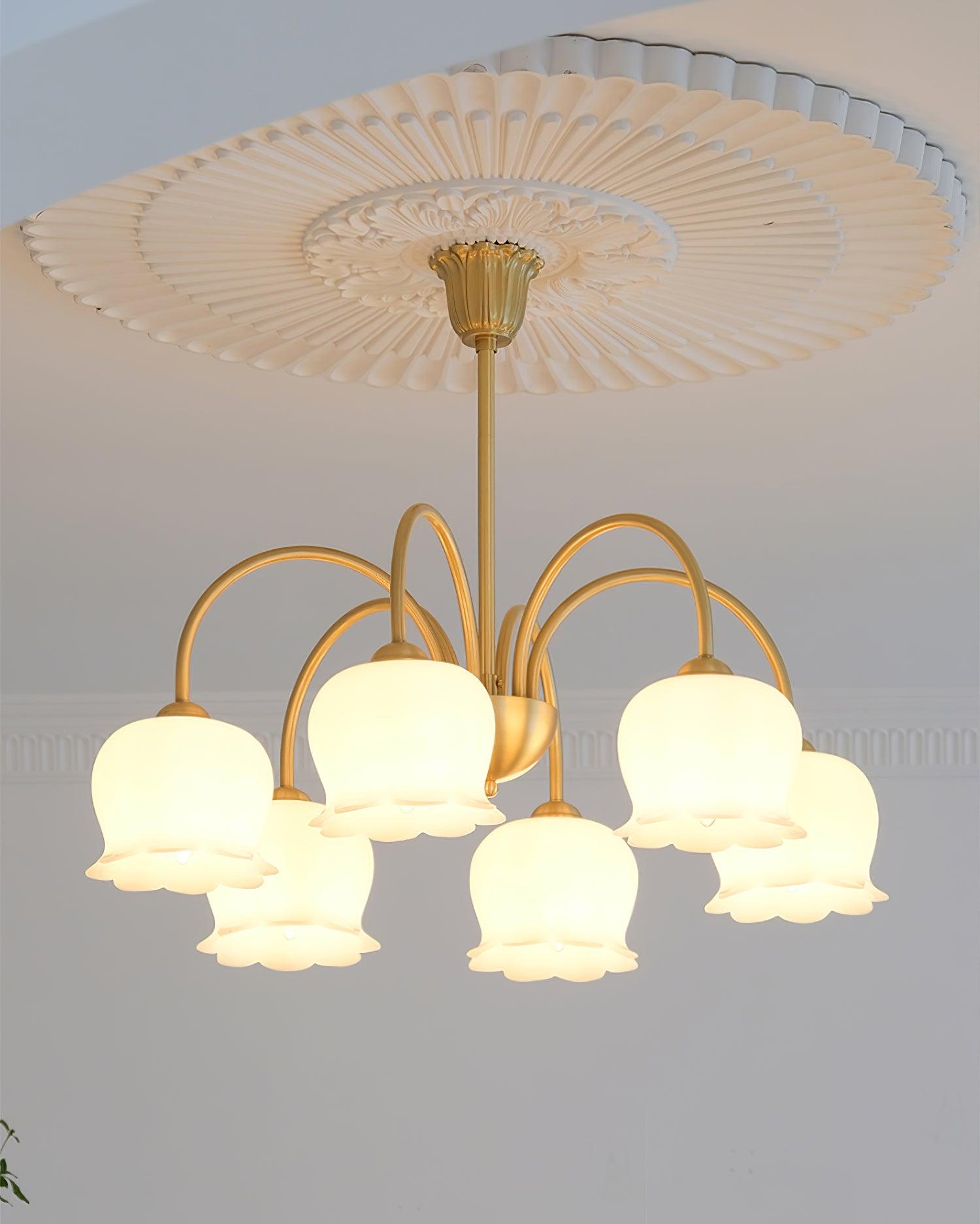 Fionel Lustre en Verre Pétale Floral