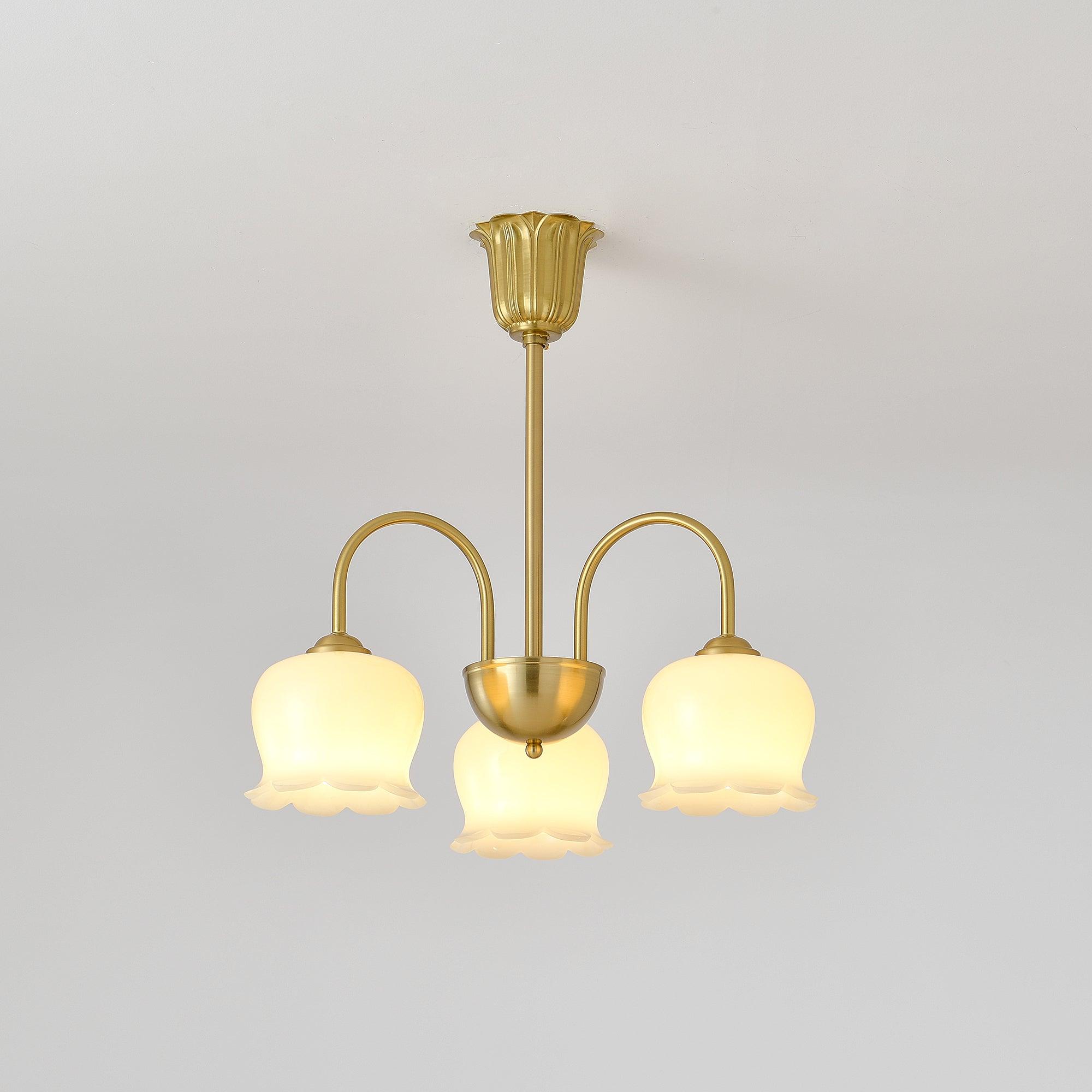 Fionel Lustre en Verre Pétale Floral