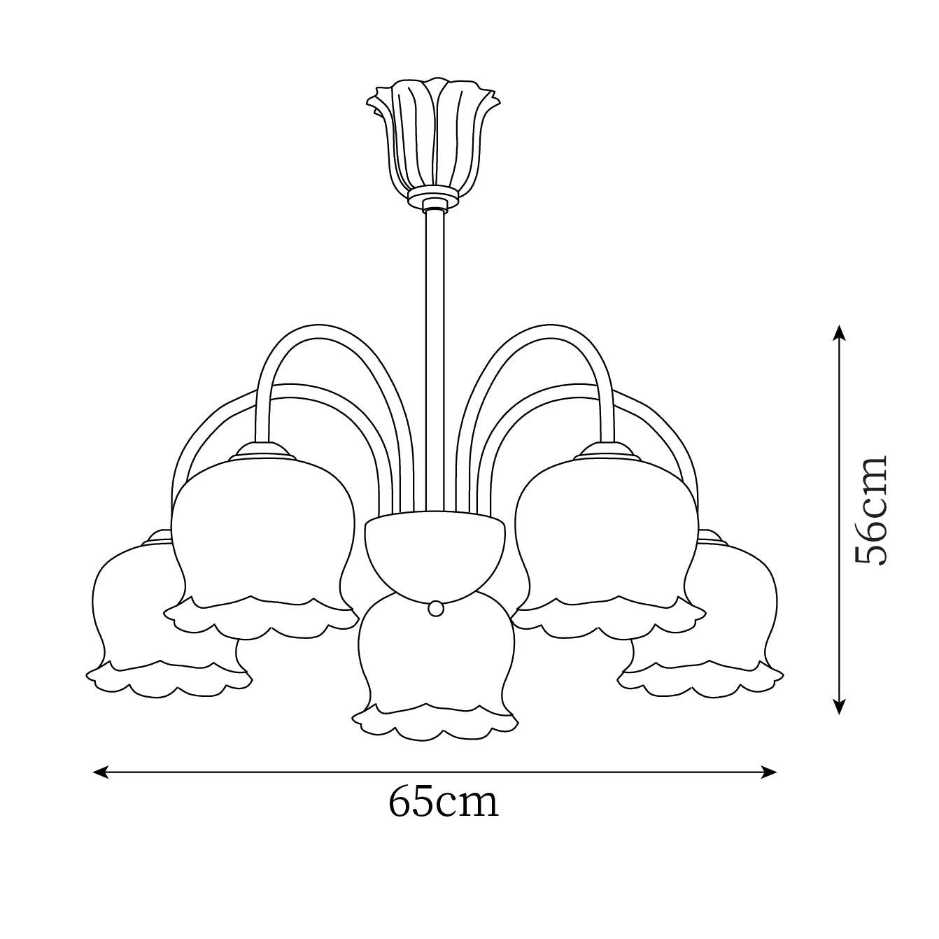 Fionel Lustre en Verre Pétale Floral