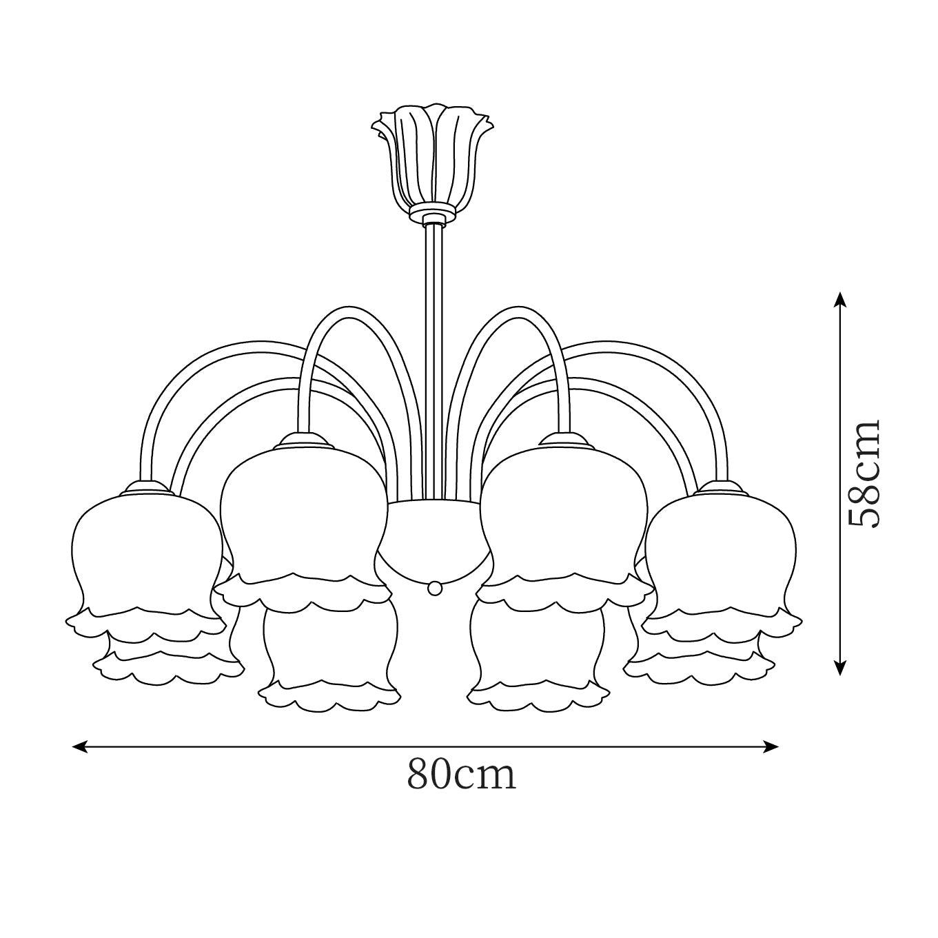 Fionel Lustre en Verre Pétale Floral