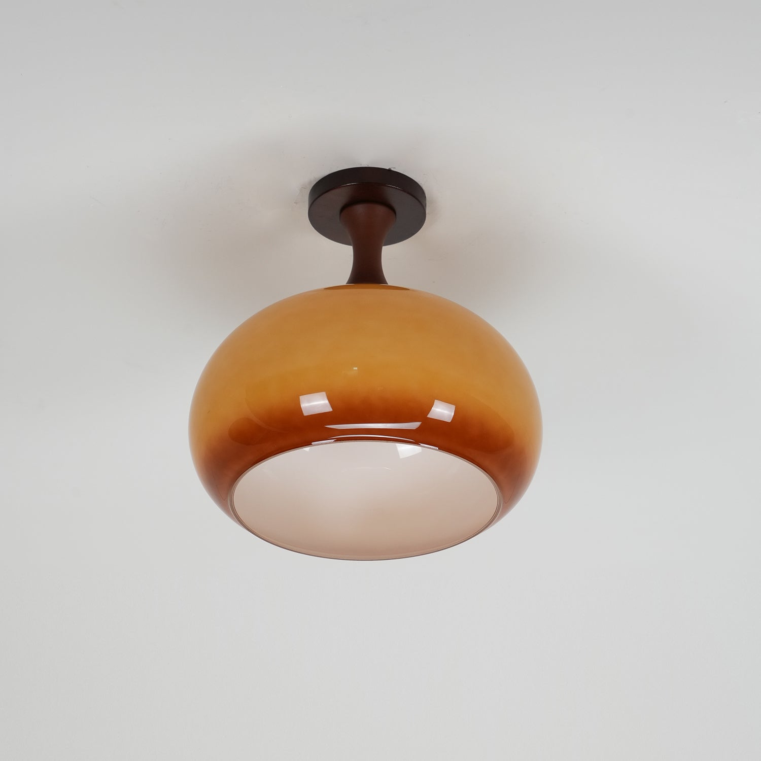 Liora Plafonnier en verre ambré