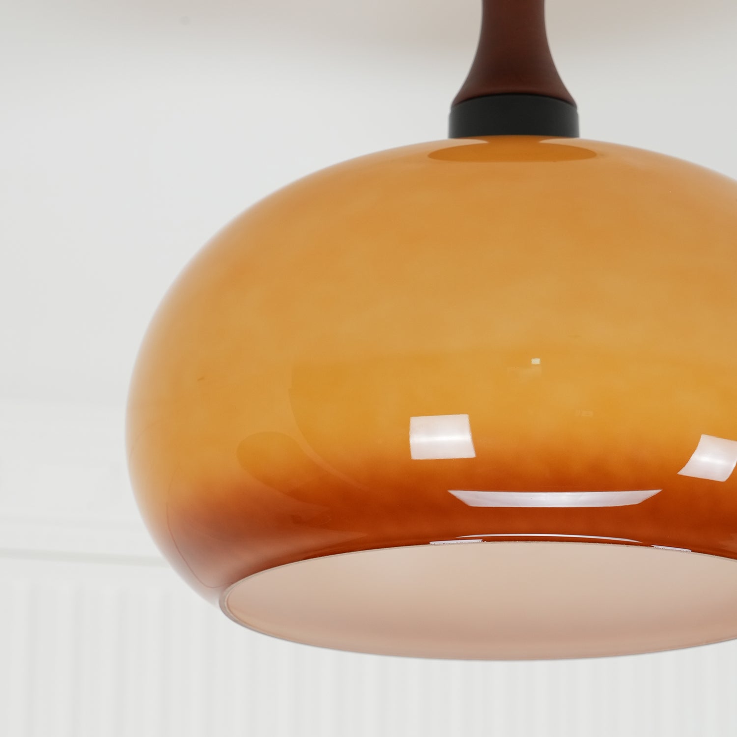 Liora Plafonnier en verre ambré