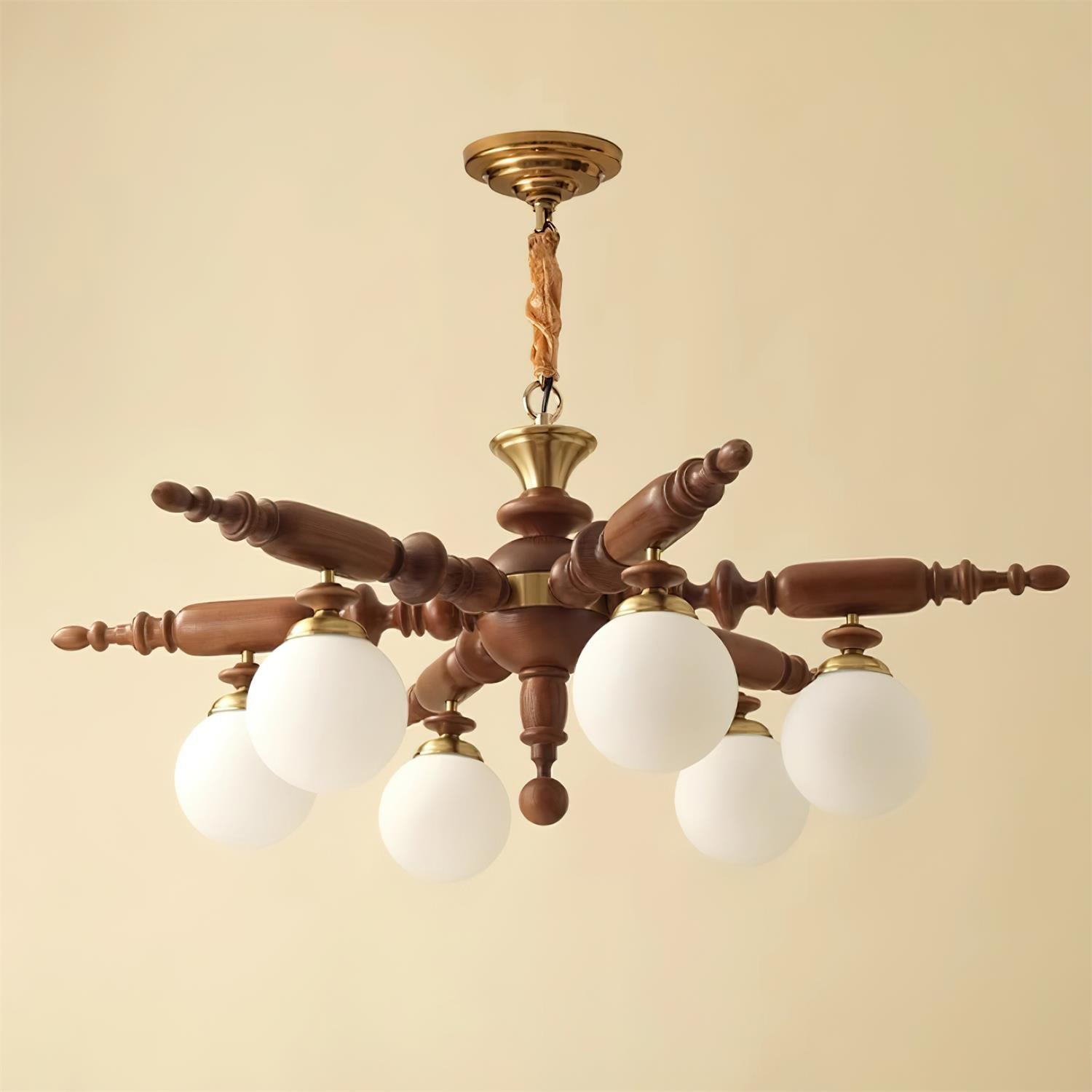 Juvian Lustre en Bois