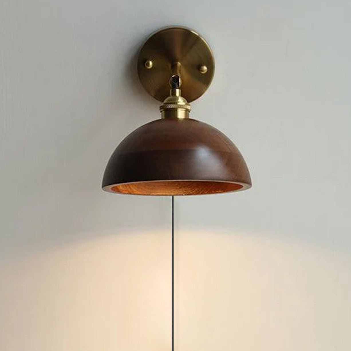 Lumocse Vintage Wood Wall Lamp